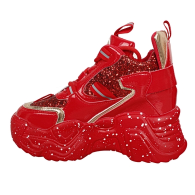 Кросівки жіночі Platform Sneakers, Червоний, 37