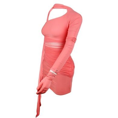 Платье женское на завязках H&M х Mugler, Розовый, 2XL