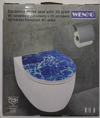 Сидіння для унітазу Wenko 3d DUROPLAST