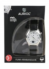 Годинник наручний з кварцовим механізмом AURIOL чорний-срібло