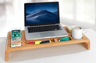 Бамбукова підставка для планшетів та ноутбуків