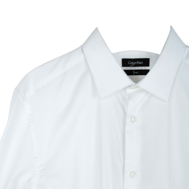Рубашка Сalvin Klein белая под запонки K10K100379 105, Белый, 39