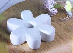 Керамический цветок, Белый