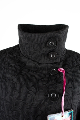 Пальто женское Desigual с принтом базовое черное, Черный, 42