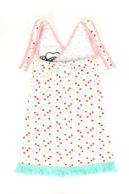 Платье в горошек TOM-DU, Белый, 92-98