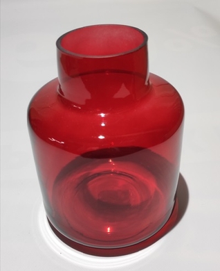 Ваза декоративна скляна настільна Melinera, Червоний