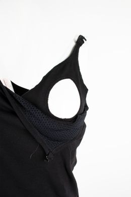 Майка для кормящих мам Giamourmom, Черный, XL