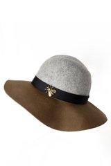 Шляпа с украшением с широкими полями Scotch&Soda, Серый, One size