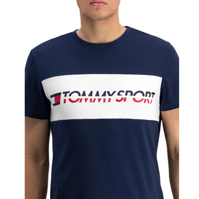 Футболка TOMMY HILFIGER с логотипом, Синий, XL