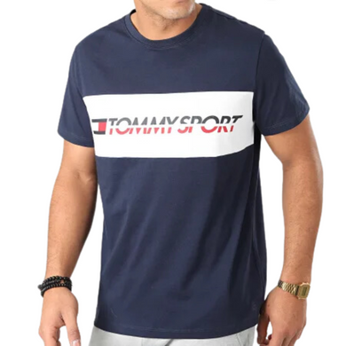 Футболка TOMMY HILFIGER с логотипом, Синий, L