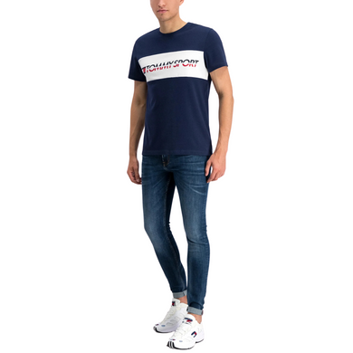 Футболка TOMMY HILFIGER с логотипом, Синий, L