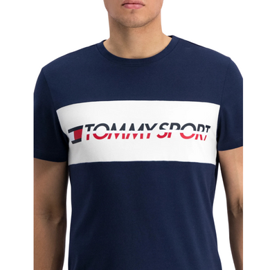Футболка TOMMY HILFIGER с логотипом, Синий, L