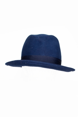 Шляпа синя з полями Scotch&Soda Rendez Vous, Синій, One size