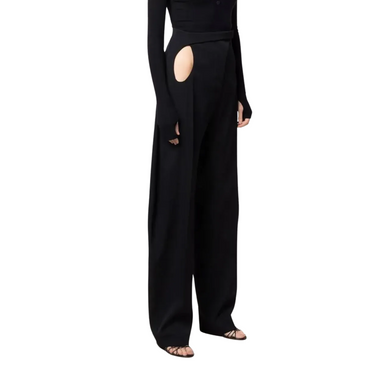 Брюки женские H&M х Mugler, Черный, 52