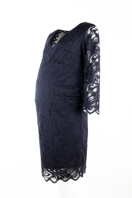 Платье кружевное H&M черное для беременных, Синий, M