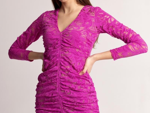 Платье кружевное H&M розовое, Розовый, 38