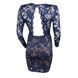 Мереживна сукня H&M синя, Синій, 36