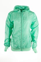 Легкая беговая куртка женская CRIVIT зеленая IAN 292388, Зелёный, M