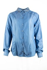 Рубашка женская джинсовая синяя JBC 064346, Синий, 46