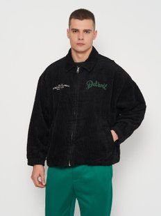 Куртка вельветовая с вышивкой H&M Черный, Черный, L