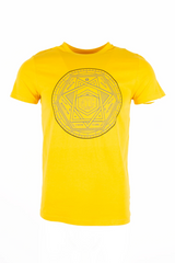 Мужская футболка черная FINE LOOK звезда, Жёлтый, 2XL