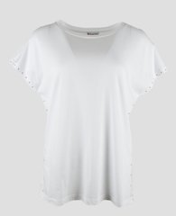 Жіноча футболка біла з кнопками Tough CHIC, Білий, 38