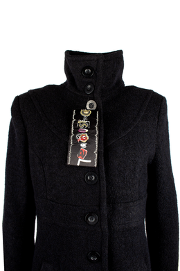 Пальто жіноче Desigual чорне 301021-002110, Чорний, 42