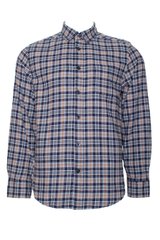 Рубашка 9th Avenue в кЛеточку сине-серая, Серый, XL