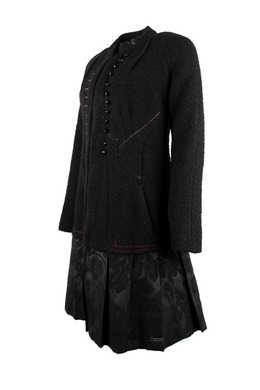 Пальто жіноче Desigual чорне 301021-002113, Чорний, 38