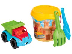 Комплект із 4 іграшок з вантажівкою, Мультиколор