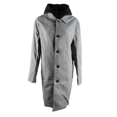 Пальто чоловіче з капюшоном Regular Fit Selected, Сірий, M