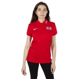 Футболка женская NIKE POLO British Athletics 652585, Красный, 2XL