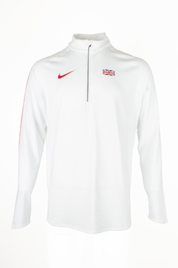 Реглан Nike Running белый мужской с флагом 1505GVB, Белый, M