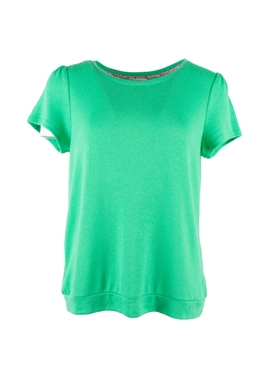 Женская футболка Glowing Days зеленая Street One, Зелёный, 38