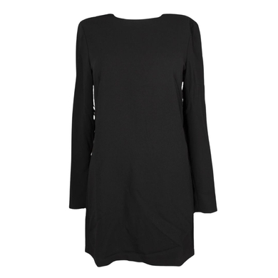 Платье H&M черное с декором, Черный, 36