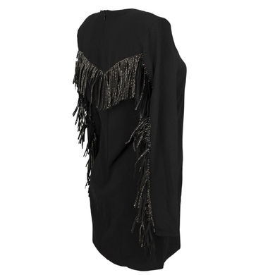 Сукня H&M чорна з декором, Чорний, 36