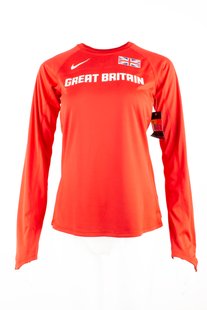 Кофта Nike Running Dry Fit красная женская, Красный, L