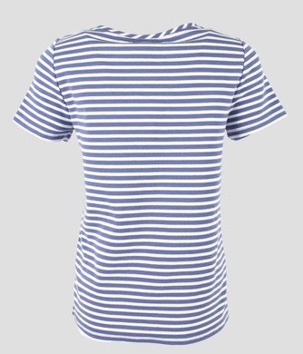 Женская футболка в бело-синюю полоску Tough CHIC Street One, Синий, 38
