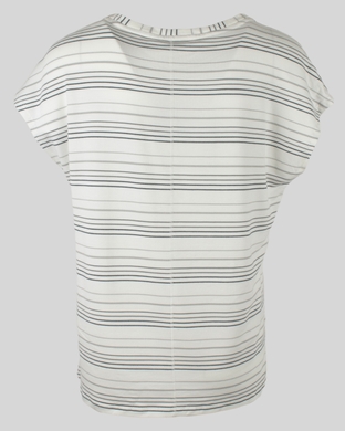 Жіноча футболка біла у смужку Tough CHIC Street One, Білий, 38