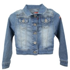 Куртка джинсова дитяча, Блакитний, 152-158