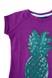 Футболка на девочку фиолетовая TOM-DU с пайетками Ананас, Фиолетовый, 152-158