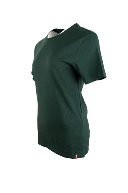 Футболка зеленая LEVIS с уплотненным плечевым швом и лого снизу, Зелёный, S