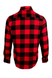 Рубашка мужская 9th Avenue в клеточку черная с красным, Красный, XL