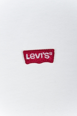 Футболка базовая белая LEVIS с вышитым логотипом 3918500060, Белый, XS
