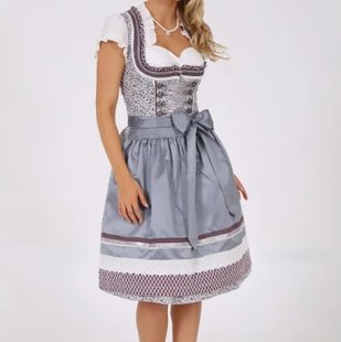 Платье Kruger Dirndl, Серый, 36